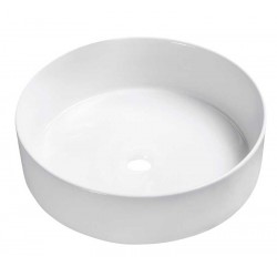 Laveo DESNA umywalka nablatowa ceramiczna biała 36x36 cm (VUD_6236)