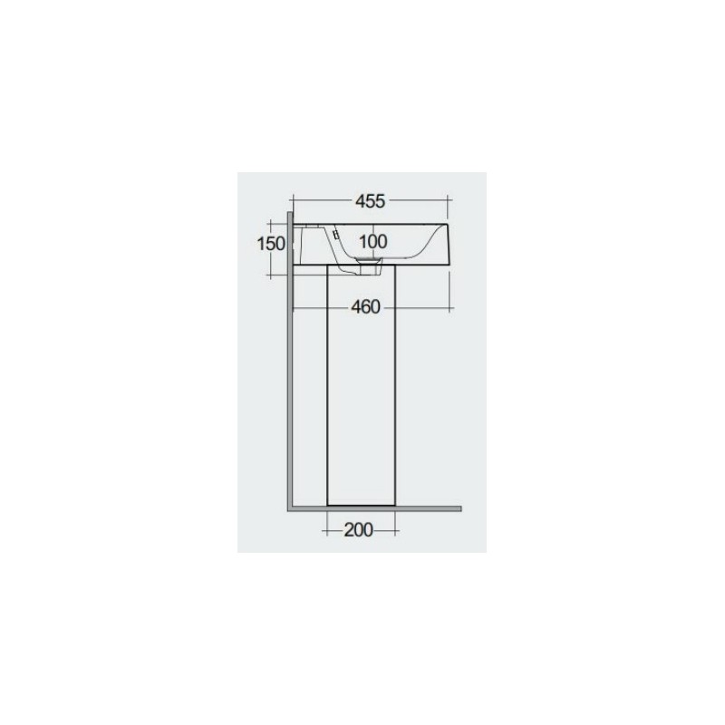 Rak Ceramics Postument do umywalki Des (MEPD00001)