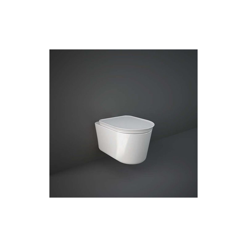 Rak Ceramics Valet Miska WC podwieszana RIMLESS 56x36,3 cm biały połysk (VALWC1446AWHA)