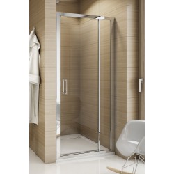 SanSwiss Top-Line TED Drzwi Prysznicowe 80x190 cm biała Szkło Przezroczyste (TED08000407)