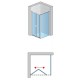 SanSwiss Top-Line TOPK+TOPF Kabina prysznicowa drzwi 2-cz 70x70x190 cm chrom mat Szkło Czyste (TOPK07000107+TOPF07000107)