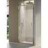 SanSwiss Top-Line S TLSP Drzwi Prysznicowe 90x200 cm Białe Szkło Przezroczyste (TLSP0900407)