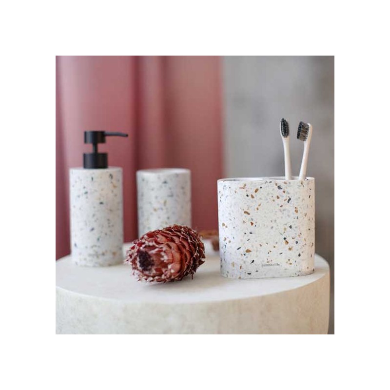 Sealskin Blend Podwójny uchwyt na szczoteczkę wolnostojący Terrazzo (800035)