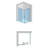 SanSwiss Top-Line S TLS2+TOPF2 Kabina Prysznicowa 100x90x200 cm chrom mat Szkło Przezroczyste (TLS2G1000107+TOPF20900107)