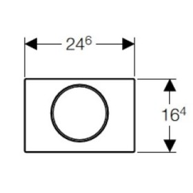 Geberit Sigma 10 Biały/Chrom Błyszczący Przycisk