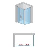 SanSwiss Top-Line S TLS4+TOPF2 Kabina Prysznicowa 140x120x200 cm biała Szkło Przezroczyste (TLS41400407+TOPF21200407)