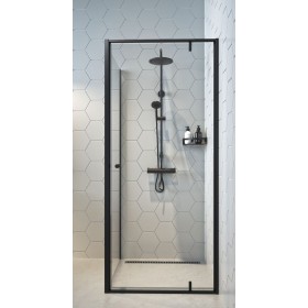 Sealskin Contour kabina prysznicowa 90x90x200 cm czarny mat szkło Przezroczyste (CD180906195100)