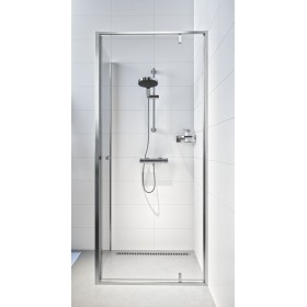 Sealskin Contour kabina prysznicowa 100x100x200 cm szczotkowana stal szkło Przezroczyste (CD181006325100)