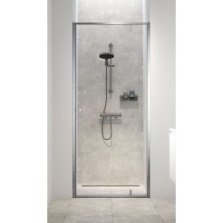Sealskin Contour drzwi prysznicowe 90x200 cm stal szczotkowana szkło czyste (CD200906325100)