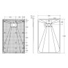 Besco Vexo Brodzik Prostokątny czarny 130x90 cm (BVB-130-90-P)