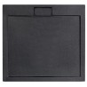 Besco Axim UltraSlim Brodzik Kwadratowy czarny 80x80 cm (BAX-80-KWCN)