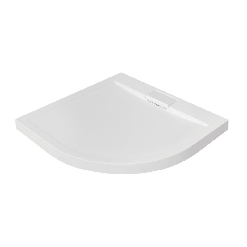 Besco Axim UltraSlim Brodzik półokrągły biały 80x80 cm (BAX-80-NR)