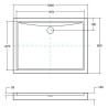 Besco Alpina UltraSlim Brodzik prostokątny biały 100x80 cm (BAA-10814-P)
