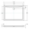 Besco Alpina UltraSlim Brodzik prostokątny czarny 120x80 cm (BAA-128-PCN)