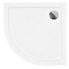 Besco Aron UltraSlim Brodzik półokrągły biały 80x80 cm (BAA-80-NR)