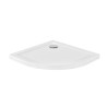 Besco Aron UltraSlim Brodzik półokrągły biały 80x80 cm (BAA-80-NR)