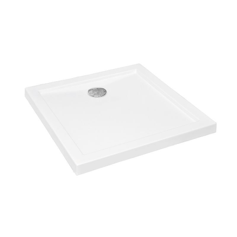 Besco Aquarius UltraSlim Brodzik kwadratowy biały 80x80 cm (BAA-80-K)