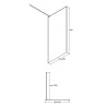 Besco Toca Kabina Prysznicowa Walk-In 90x190