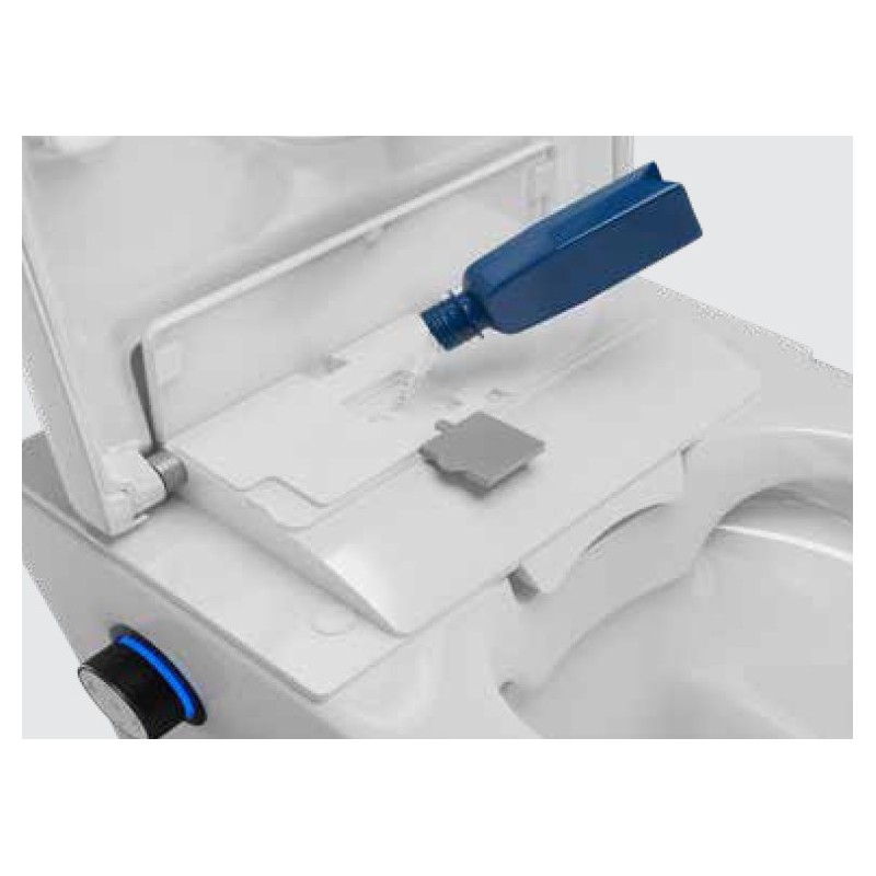 Excellent Zestaw Dakota 2.0 Toaleta myjąca  D2 + Pokrętło Kolor Czarny (CEEX.4024.593.D2.WH+CEEX.4022.D2.BL)