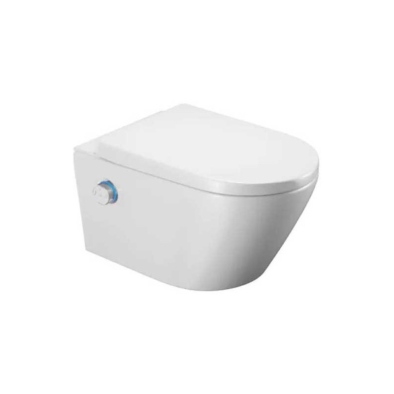 Excellent Zestaw Dakota 2.0 Toaleta myjąca  D2 + Pokrętło Kolor Czarny (CEEX.4024.593.D2.WH+CEEX.4022.D2.BL)