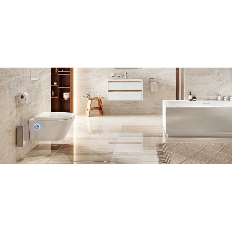 Excellent Zestaw Dakota 2.0 Toaleta myjąca  D2 + Pokrętło Kolor Czarny (CEEX.4024.593.D2.WH+CEEX.4022.D2.BL)