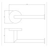 Omnires Modern Project Uchwyt na papier toaletowy miedź szczotkowana (MP60510CPB)