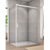 SanSwiss Cadura CAS2+CAST Kabina Prysznicowa P Biała 170x120 cm Szkło Przezroczyste (CAS2D1700907+CAST1200907)