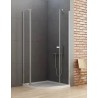 New Trendy New Soleo Kabina Prysznicowa Półokrągła Drzwi Uchylne Pojedyncze 80x80 cm (K-0415)