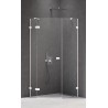 New Trendy Avexa White Kabina Pięciokątna Asymetryczna L 100x80x200 Przezroczyste 6mm Active Shield (EXK-3871)