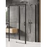 New Trendy Prime Black Kabina Prostokątna Przyścienna L 160x70x200 Przezroczyste 6mm Active Shield (K-0932)