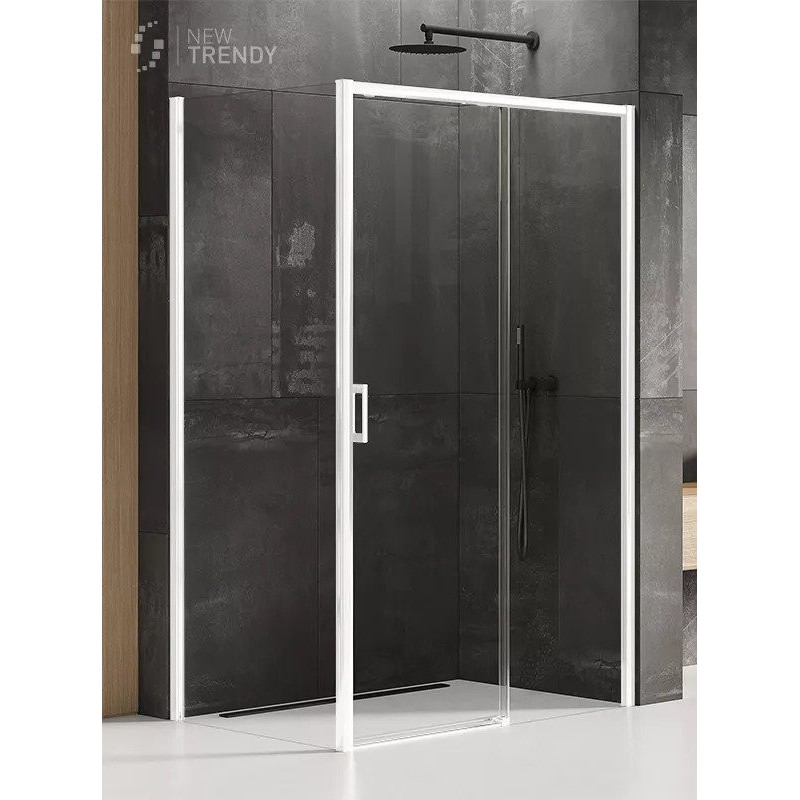 New Trendy Prime White Kabina Prostokątna P 100x90x200 Przezroczyste 6mm Active Shield (D-0401A/D-0220B)