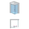 SanSwiss Cadura CAS2+CAST Kabina Prysznicowa L Złota 150x90 cm Szkło Przezroczyste (CAS2G1501207+CAST0901207)
