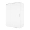 SanSwiss Cadura CAS2+CAST Kabina Prysznicowa L Biała 170x70 cm Szkło Przezroczyste (CAS2G1700907+CAST0700907)