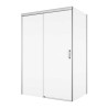 SanSwiss Cadura CAS2+CAST Kabina Prysznicowa L Chrom 140x70 cm Szkło Przezroczyste (CAS2G1405007+CAST0705007)