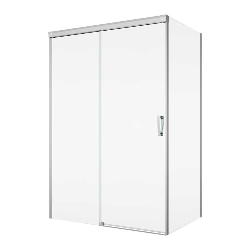SanSwiss Cadura CAS2+CAST Kabina Prysznicowa L Chrom 160x80 cm Szkło Przezroczyste (CAS2G1605007+CAST0805007)