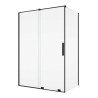 SanSwiss Amalia D35S2+D35F1 Kabina Prysznicowa 120x80x200 cm Czarny Mat (D35S21200607+D35F10800607)