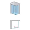SanSwiss Amalia D35S2+D35F1 Kabina Prysznicowa 170x100x200 cm Czarny Mat (D35S21700607+D35F11000607)
