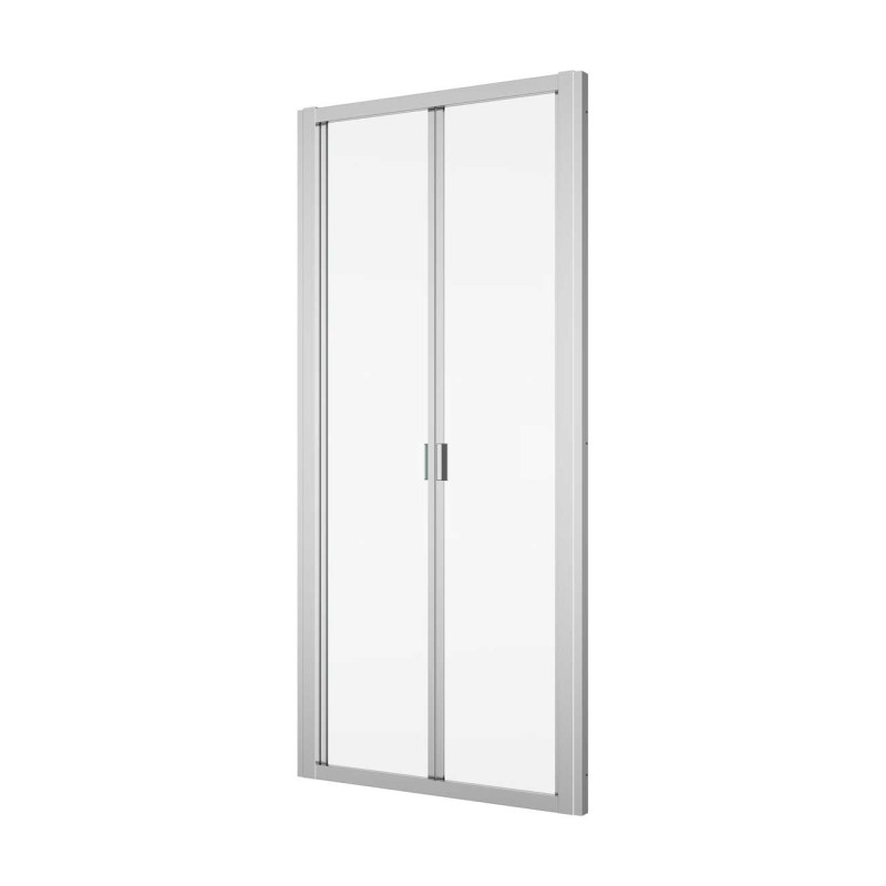SanSwiss Arelia D20K Drzwi Przesuwno-składane 100x190 cm Srebrny Polerowany (D20K1004007)