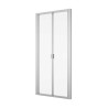 SanSwiss Arelia D20K Drzwi Przesuwno-składane 100x190 cm Srebrny Polerowany (D20K1004007)