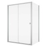SanSwiss Arelia D20S2+D20F1 Kabina prysznicowa 120x100x190 cm Srebrny Polerowany (D20S21204007+D20F11004007)