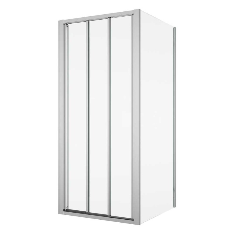 SanSwiss Arelia D20S3+D20F1 Kabina prysznicowa 100x90x190 cm Srebrny Polerowany (D20S31004007+D20F10904007)