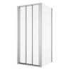 SanSwiss Arelia D20S3+D20F1 Kabina prysznicowa 100x90x190 cm Srebrny Polerowany (D20S31004007+D20F10904007)