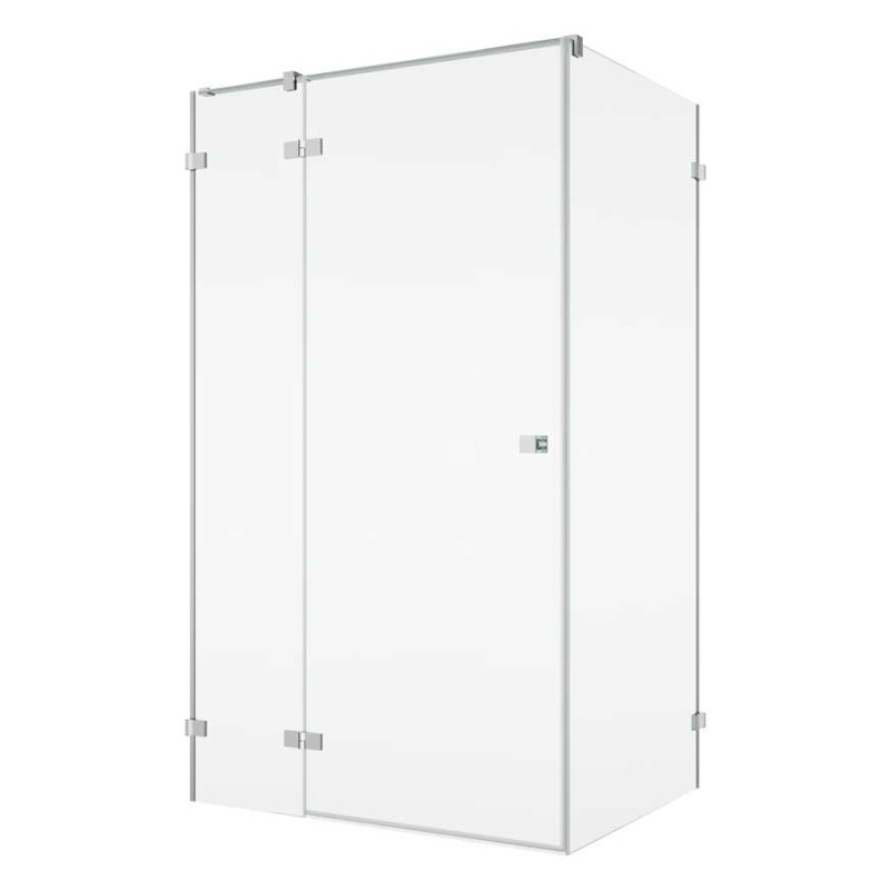 SanSwiss Annea AN13W+ANTW1 Kabina Prysznicowa Lewa Chrom 100x70x200 cm Szkło Przezroczyste (AN13WG10005007+ANTW107005007)