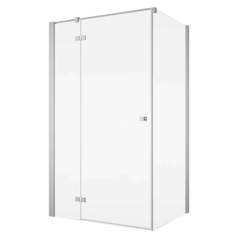 SanSwiss Annea AN13+ANT1 Kabina Prysznicowa Lewa Chrom 90x80x200 cm Szkło Przezroczyste (AN13G09005007+ANT108005007)