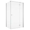 SanSwiss Annea AN13+ANT1 Kabina Prysznicowa Prawa Chrom 110x80x200 cm Szkło Przezroczyste (AN13D11005007+ANT108005007)