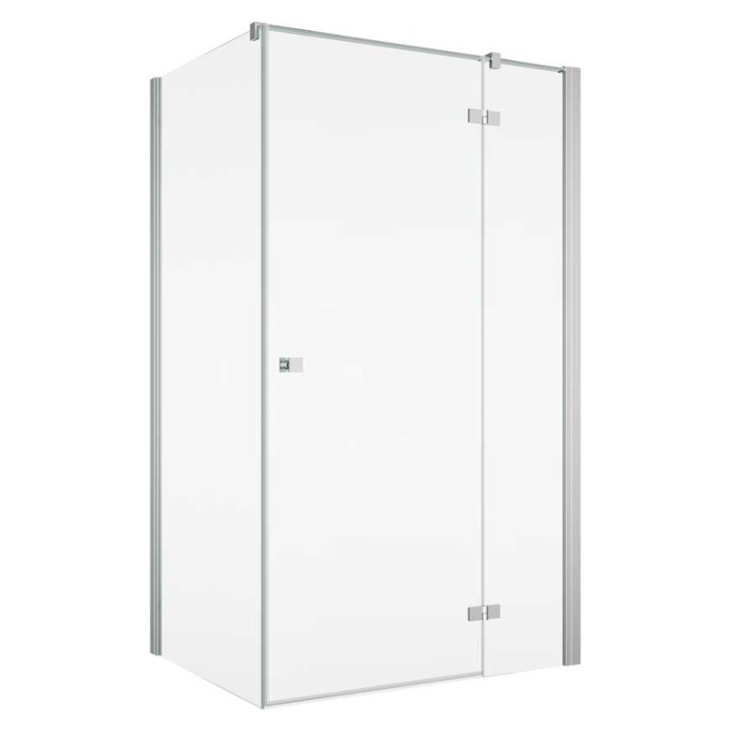 SanSwiss Annea AN13+ANT1 Kabina Prysznicowa Prawa Chrom 90x75x200 cm Szkło Przezroczyste (AN13D09005007+ANT107505007)