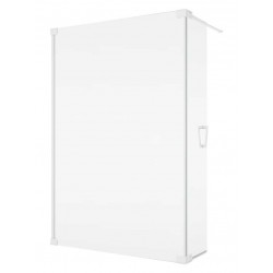 SanSwiss Cadura CADUO White Walk-In Ścianka Wolnostojąca L NA WYMIAR (100-120 cm) Szkło Czyste (CADUOGSM10907)