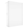 SanSwiss Cadura CAW2 White Walk-In Ścianka Wolnostojąca Prawa NA WYMIAR (100-140 cm) Szkło Przezroczyste (CAW2DSM10907)