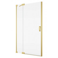 SanSwiss Cadura CA13 Gold Drzwi Prysznicowe Lewe NA WYMIAR (75-140 cm) Szkło Przezroczyste (CA13GSM11207+V2.CA.12)
