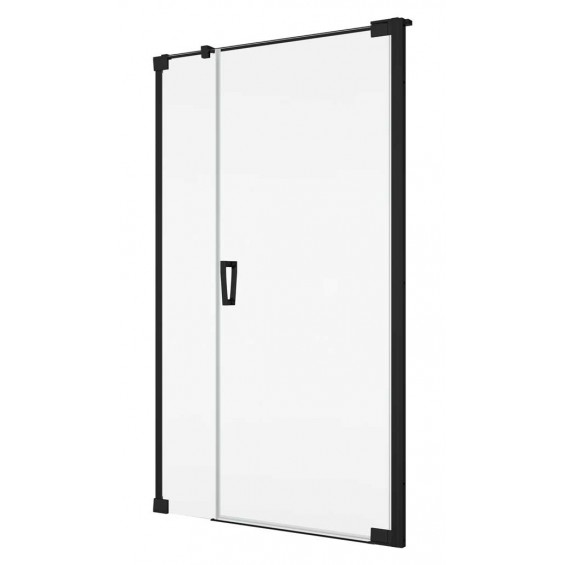 SanSwiss Cadura Black CA31C Drzwi Prysznicowe Prawe NA WYMIAR (80-140 cm) Szkło Przezroczyste (CA31CDSM10607)